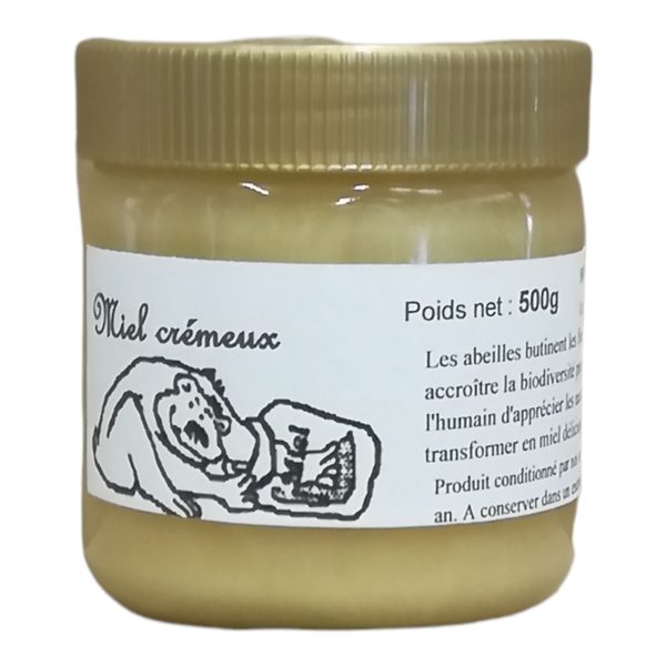Pot de miel crémeux du Clos des Abeilles